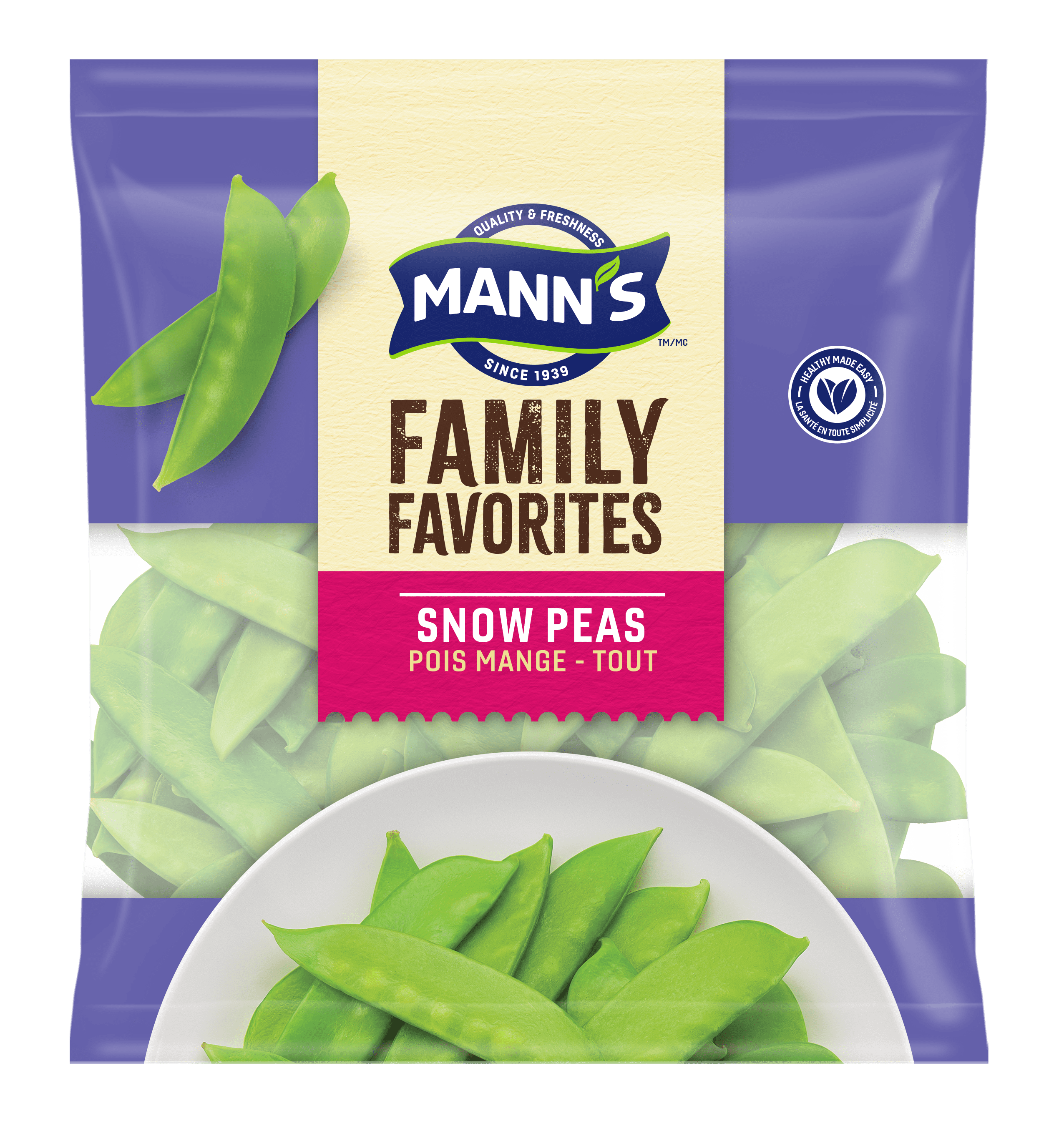 Snow Peas Pois Mangetout Mann’s Fresh Vegetables Canada