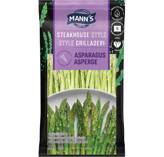 package of Mann's Steakhouse Style Asparagus