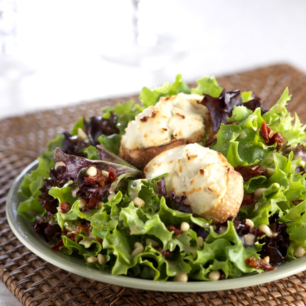 Arcadian Harvest® Classic with Goat Cheese Crostini Foodservice by Mann Packing