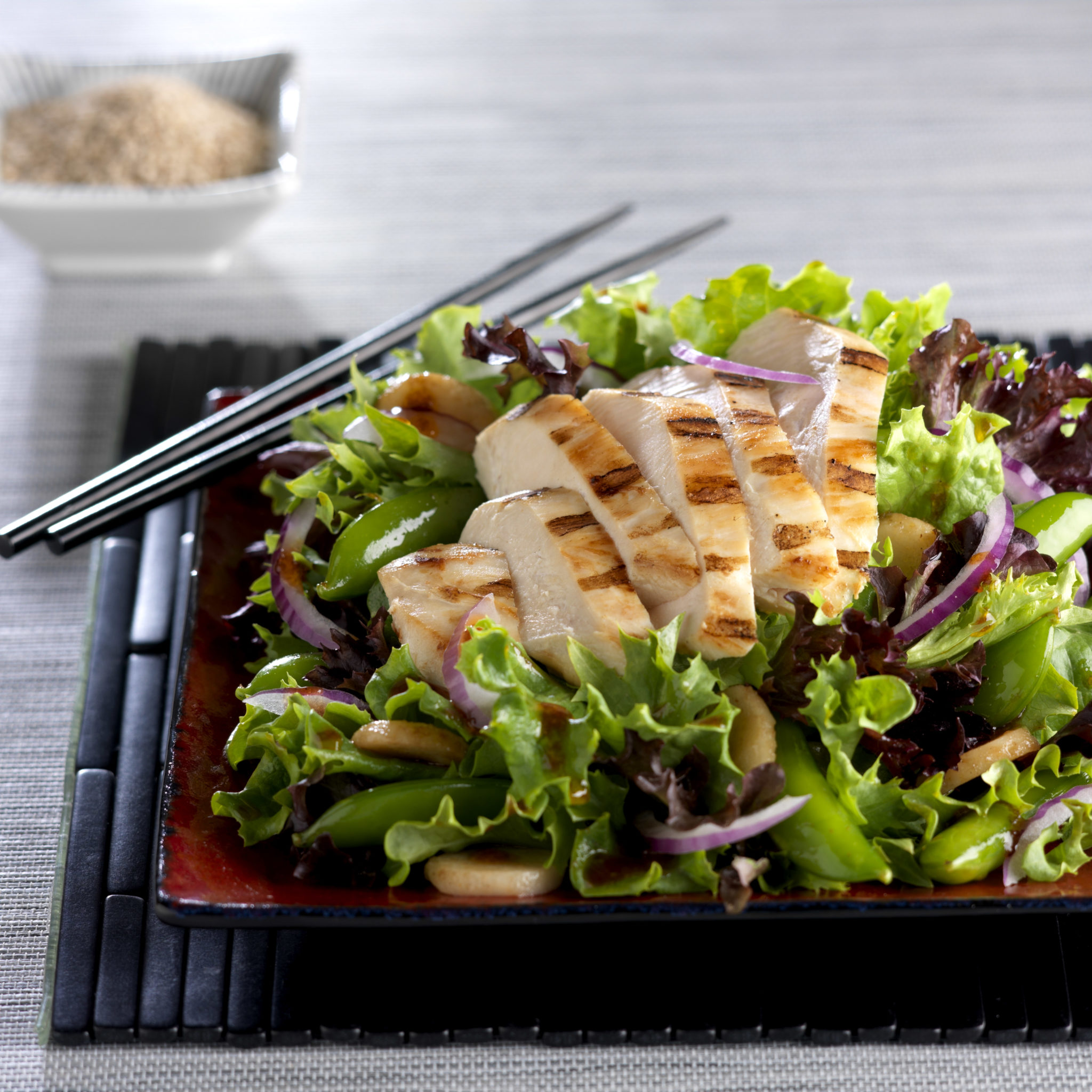 Arcadian Harvest® Classic Asian Chicken Snap Pea Salad with Hoisin Vinaigrette - Foodservice by Mann