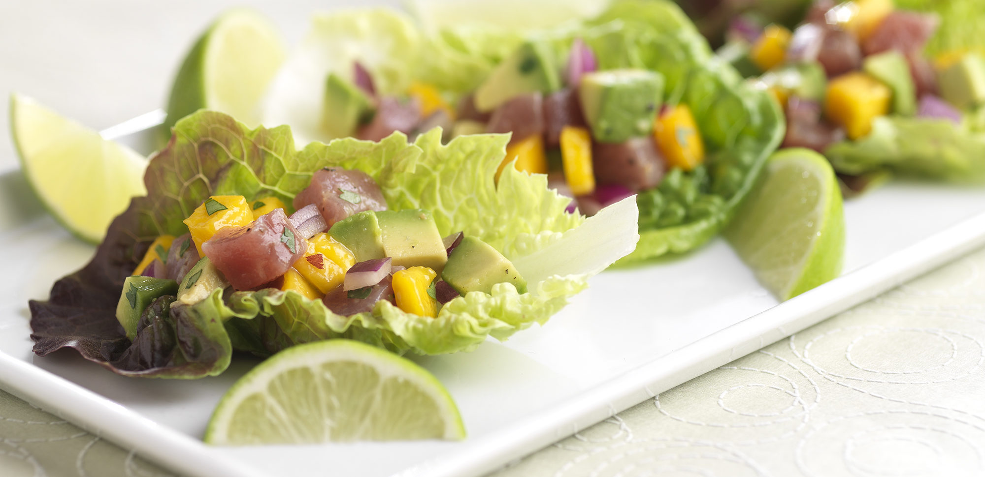 HoneyGem® Ahi Tuna Lettuce Cups - Foodservice by Mann Packing