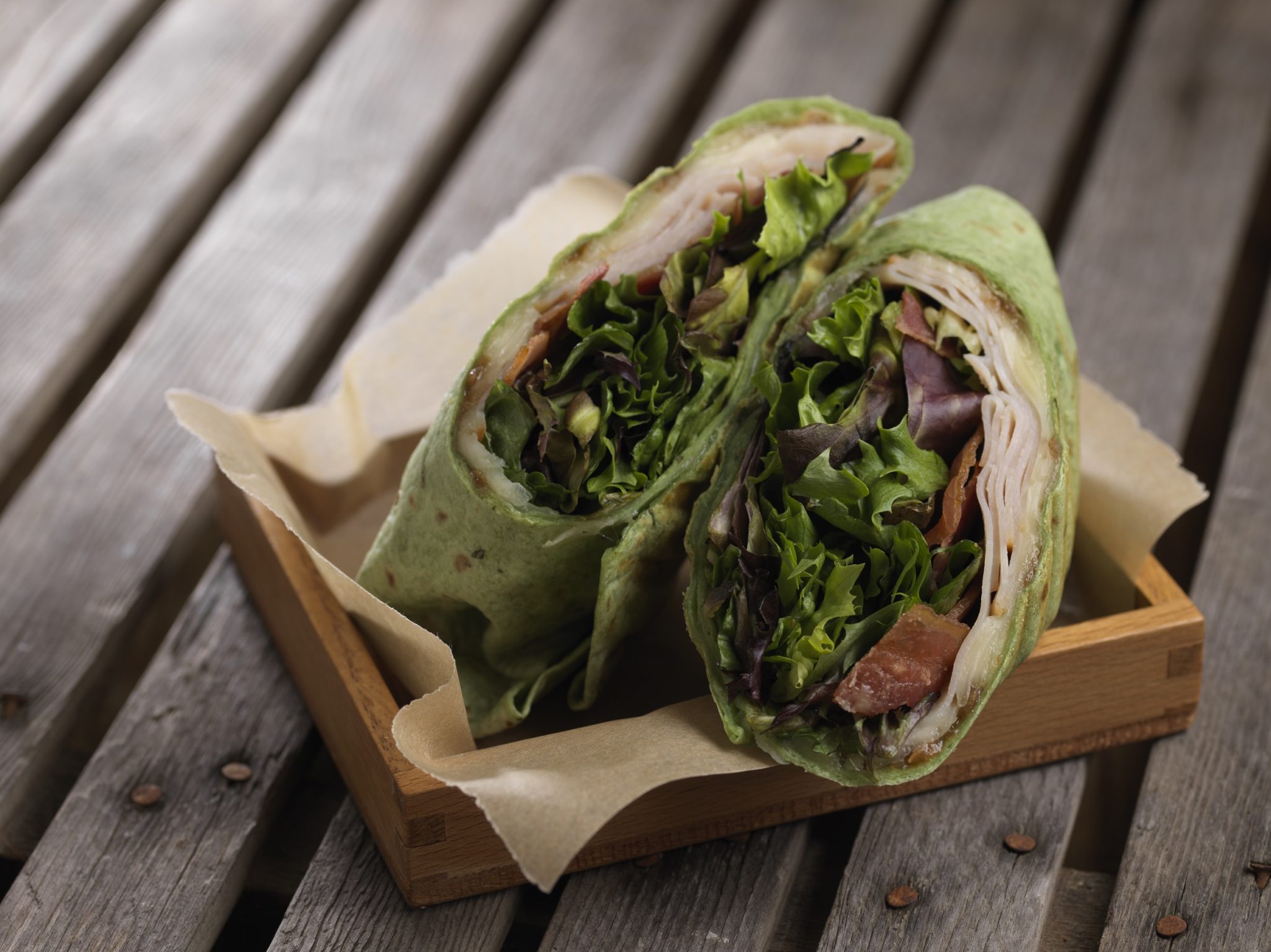 Red RomaBlend® Grilled Turkey Havarti Club Wrap - Foodservice by Mann Packing