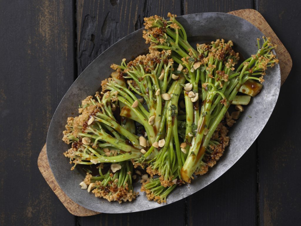 made soy and with sauce honey sauce Cauliflower SweetStem® Caulilini® and Spicy Sweet made soy and with sauce honey sauce Cauliflower SweetStem® Caulilini® and Spicy Sweet