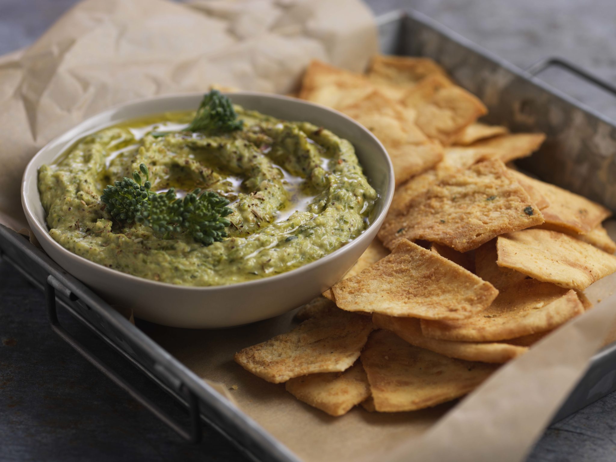 BROCCOLINI® baby broccoli Hummus Foodservice by Mann Packing