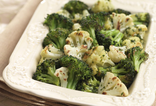 Broccoli & Cauliflower with Lemon parsley