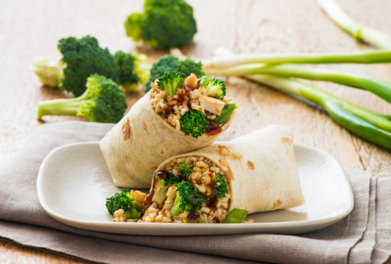 Broccoli Teriyaki Wrap