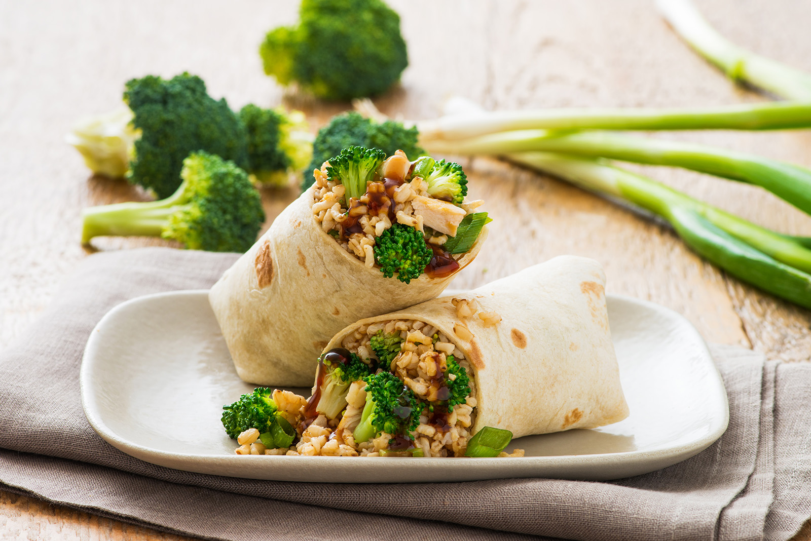 Broccoli Teriyaki Wrap Mann's Fresh Vegetables