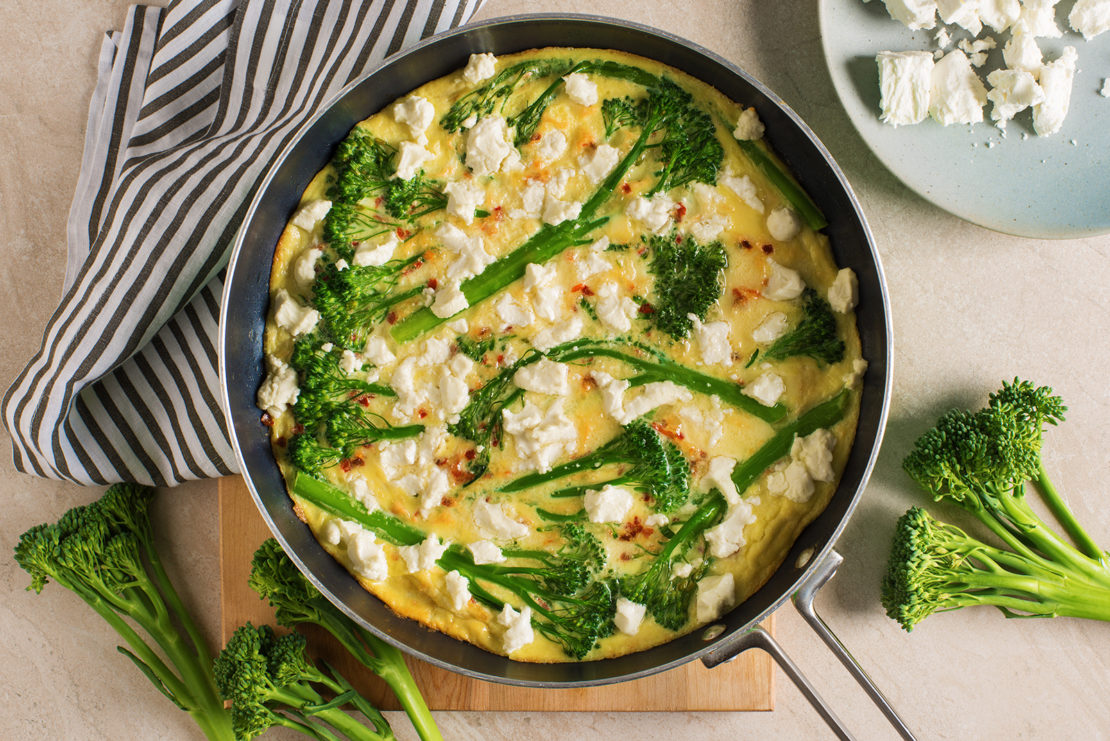 BROCCOLINI® baby broccoli Frittata - Mann's Fresh Vegetables