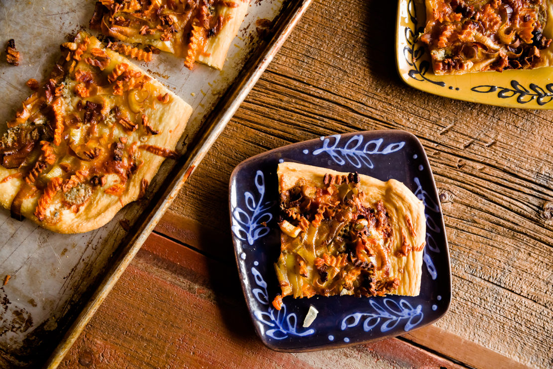 Butternut Squash "Rotini" Pizza Mann's Fresh Vegetables