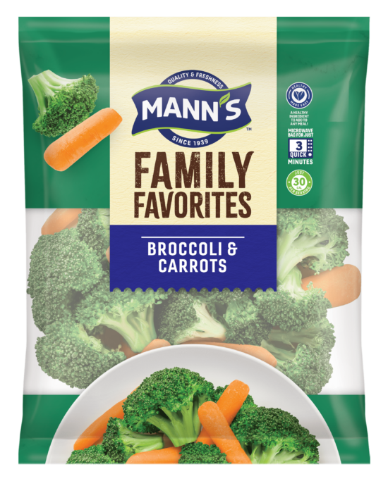broccoli and carrots packaging