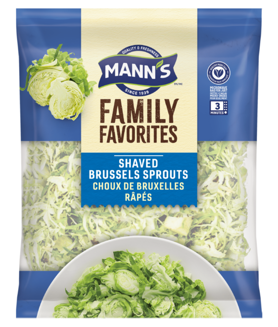 shaved brussels sprouts packaging