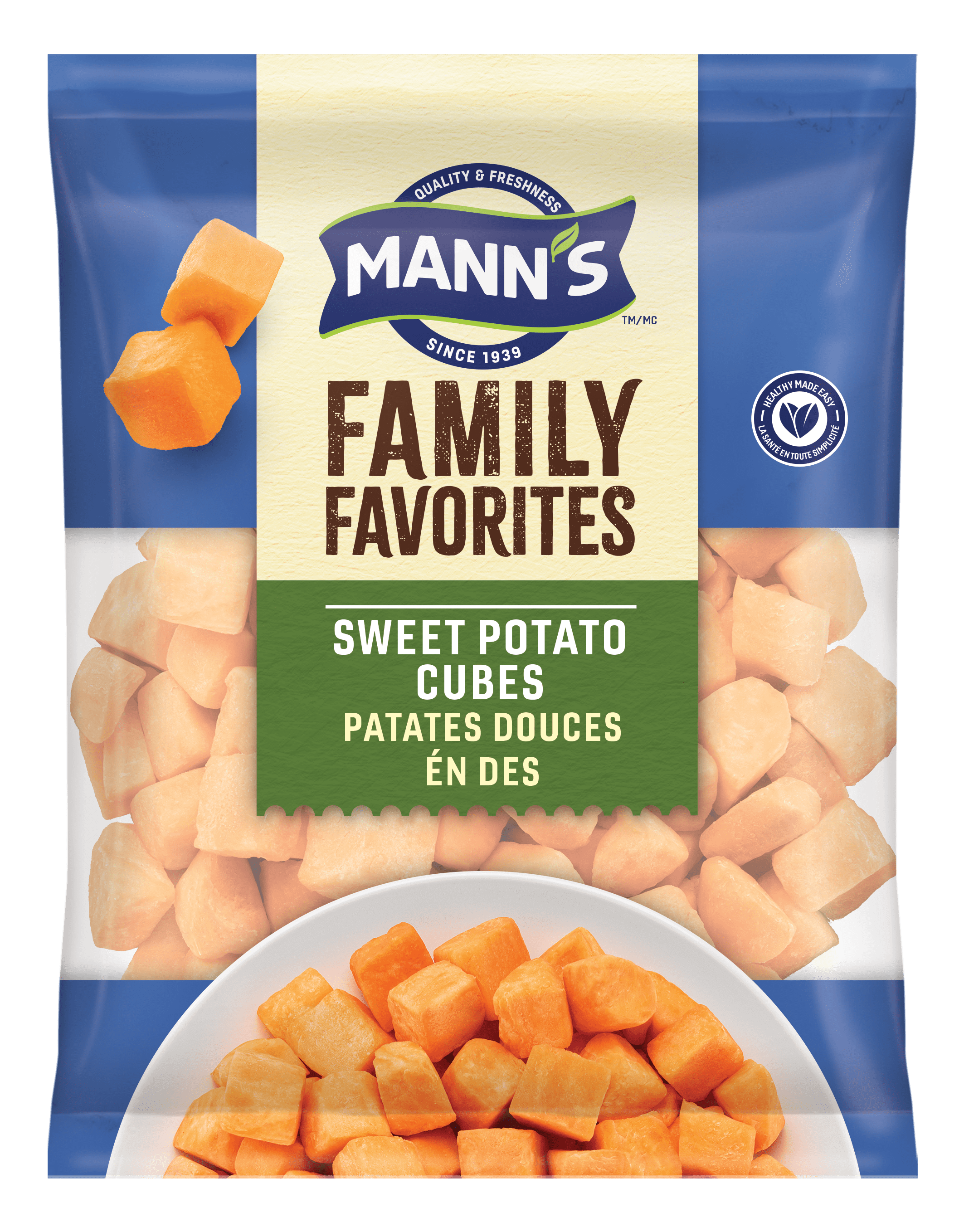 Sweet Potato Cubes Mann's Fresh Vegetables
