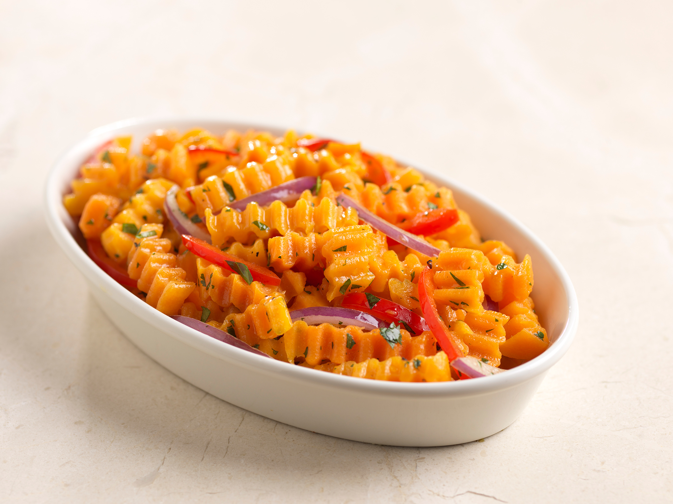 Butternut Squash "Rotini" Warm German “Potato” Salad Mann's Fresh