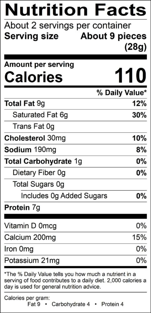 Mann's - Cheddar Pretzel Tray - 19.5 ounce - Cheese Label