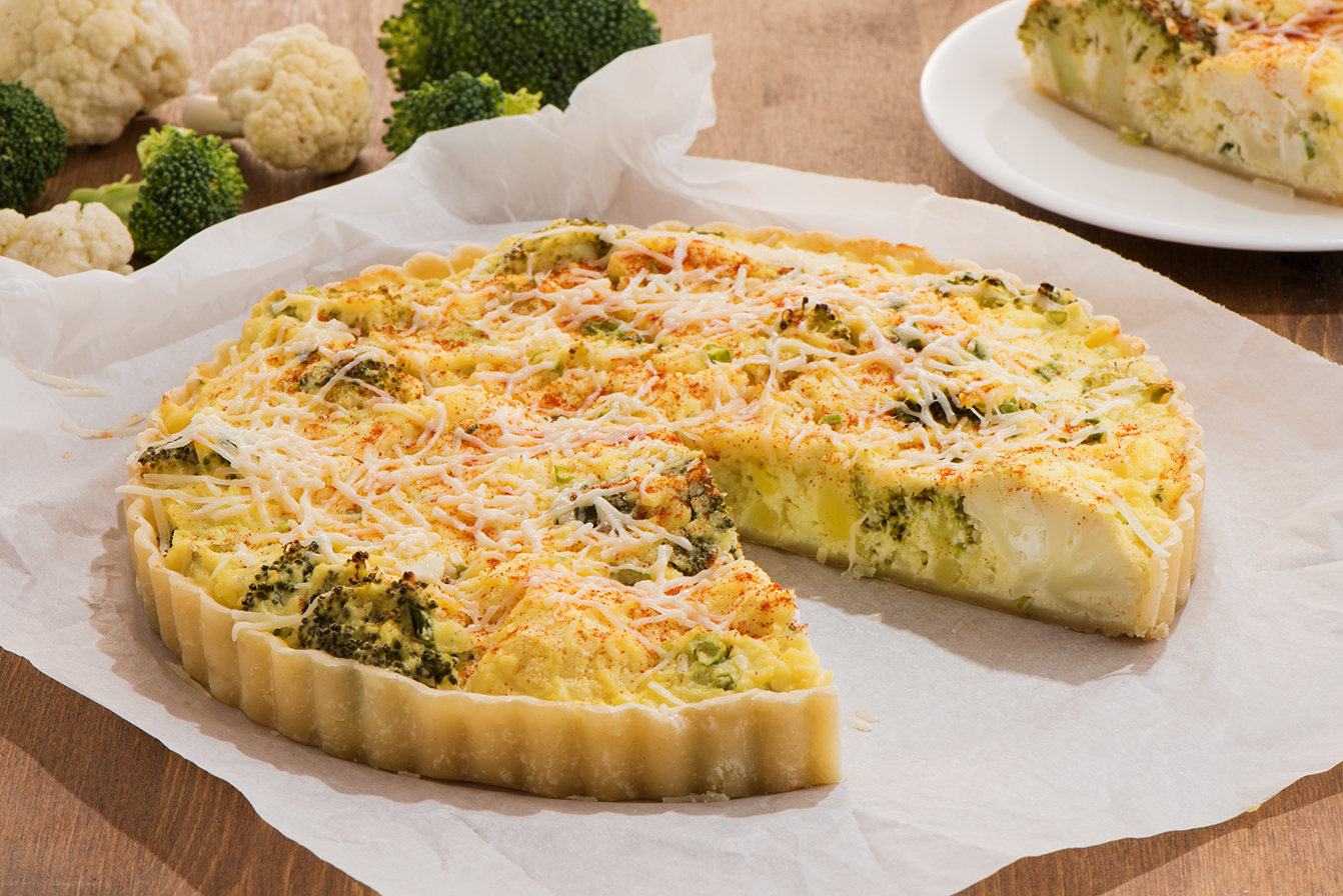 Potato, Broccoli & Cauliflower Ricotta Pie Mann's Fresh Vegetables