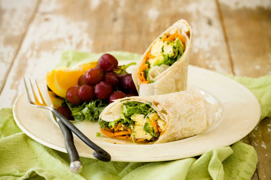 Sweet Potato "Fettuccine" Chorizo Breakfast Wrap - Mann's Fresh Vegetables