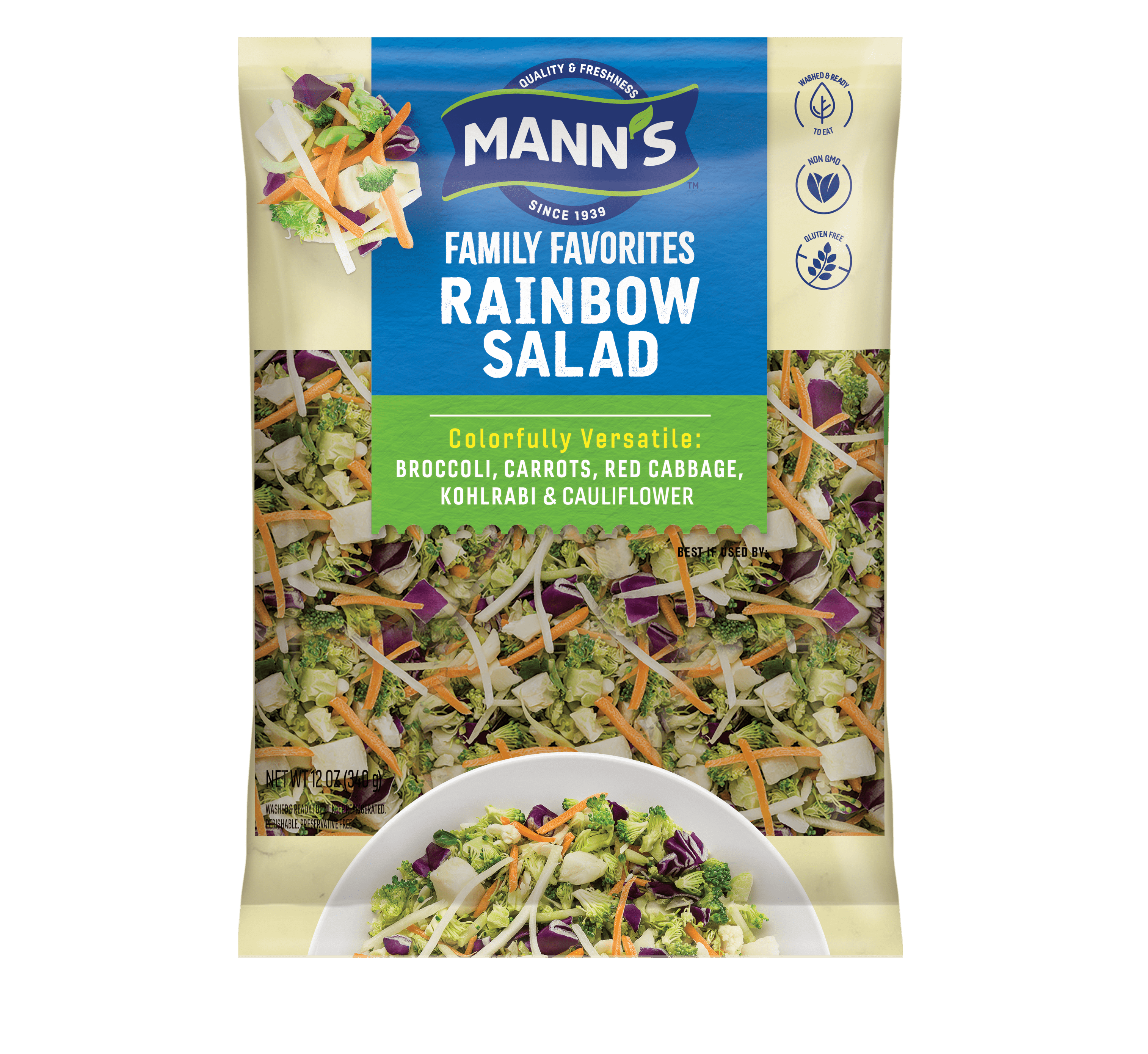 Mann's Rainbow Salad Mann's Fresh Vegetables