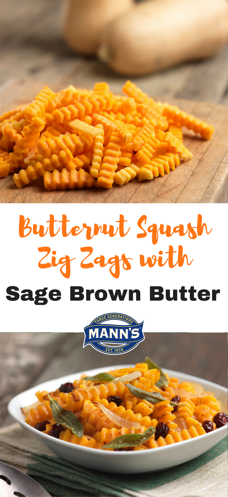 Mann's Butternut Squash with Sage Brown Butter
