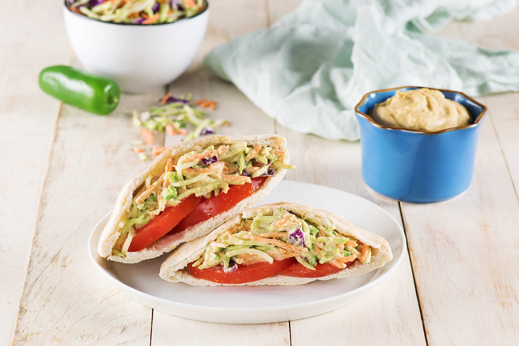 Grab & Go Veggie Pita Mann's Fresh Vegetables