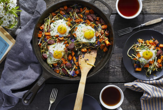 Kale Beet Breakfast Hash Bake