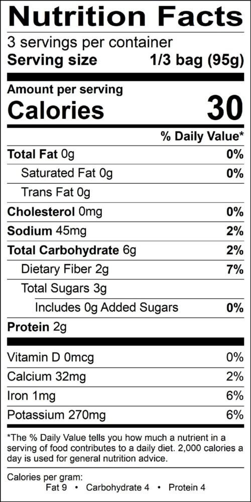 Mann's - Organic - Vegetable Medley - 10 ounce Label