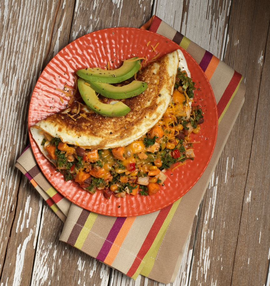 Southwest Chipotle Egg White Omelet Mann's Fresh Vegetables