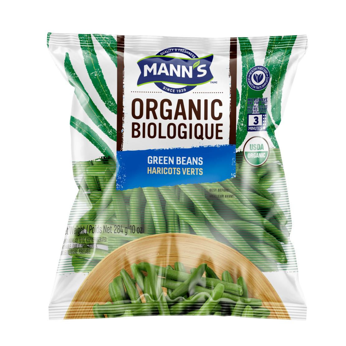 Organic Honey Sesame Green Beans Mann's Fresh Vegetables