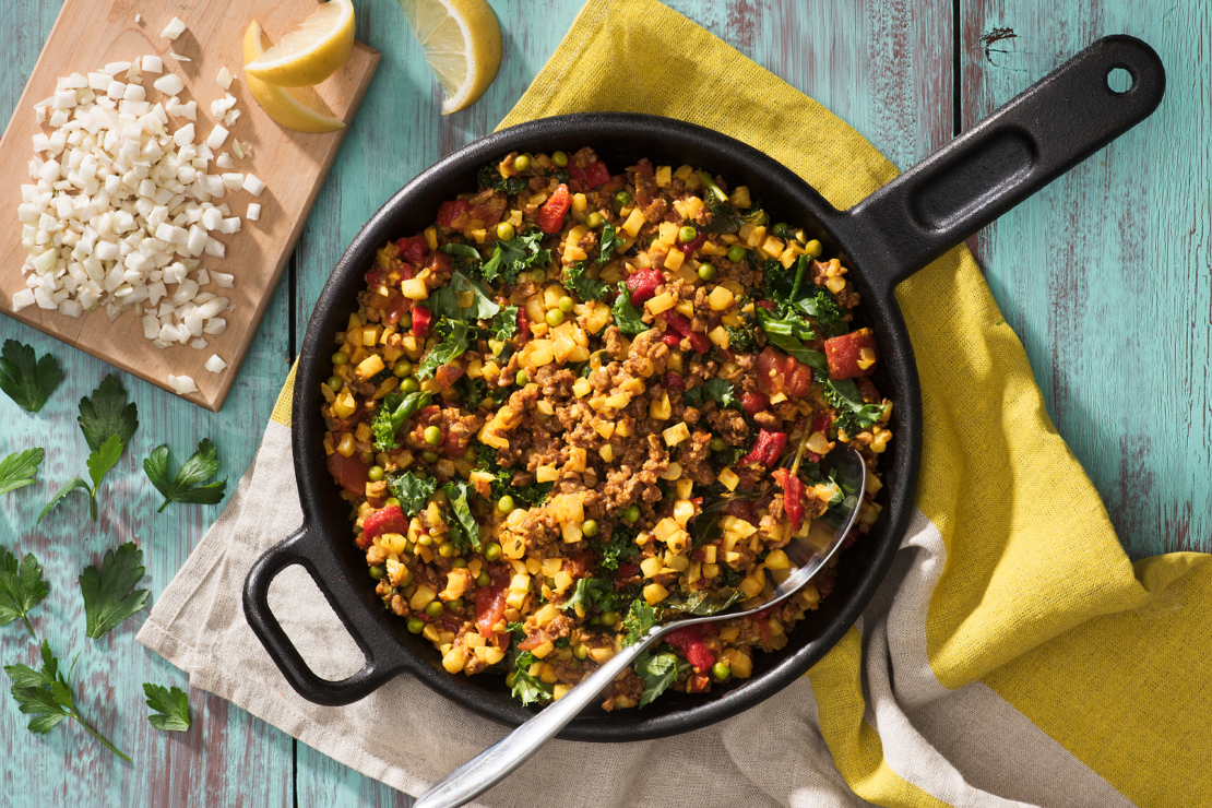 Cauliflower "Rice" Paella - Mann's Fresh Vegetables