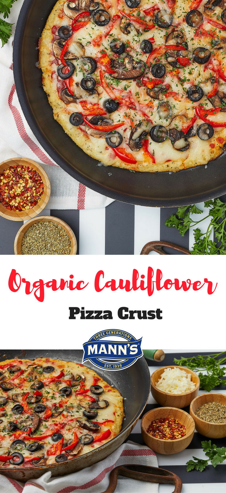 Organic Cauliflower Pizza Crust | Mann's Fresh Vegetables