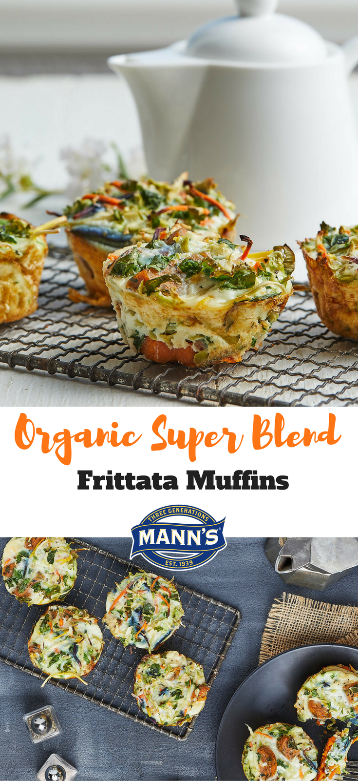 Organic Super Blend Frittata Muffins | Mann's Fresh Vegetables