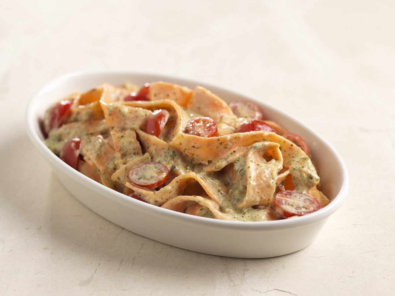 Sweet Potato "Fettuccine" Pesto - Mann's Fresh Vegetables