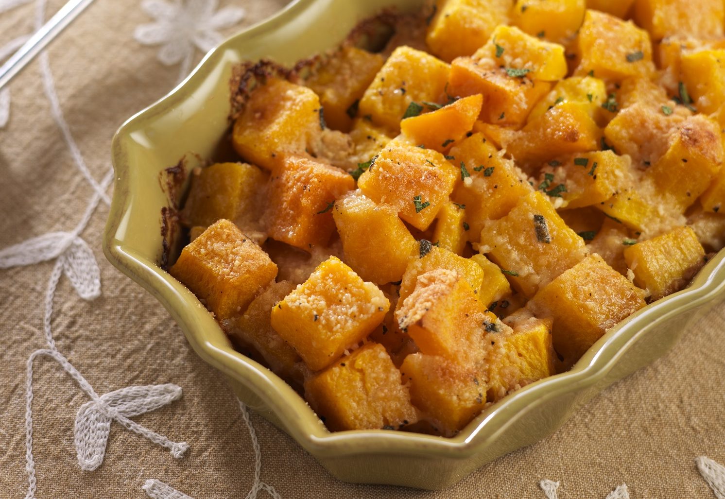Roasted Butternut Squash with Rosemary & Parmesan Mann's Fresh Vegetables