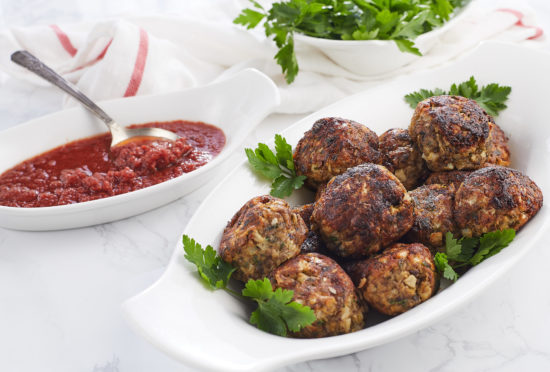 Meatless Cauli-rice “Meatballs” 9