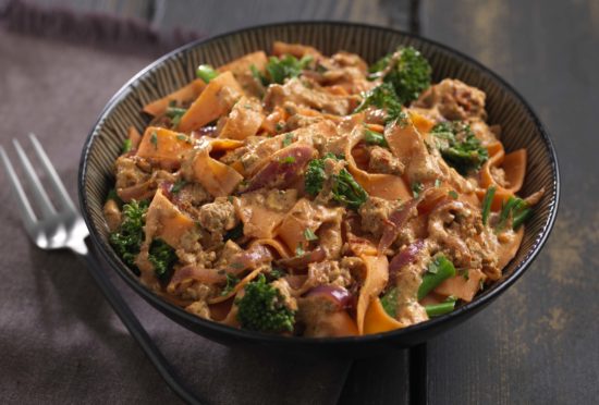 Sweet Potato Fettucini Chipotle Cream Sauce and Broccolini_10103