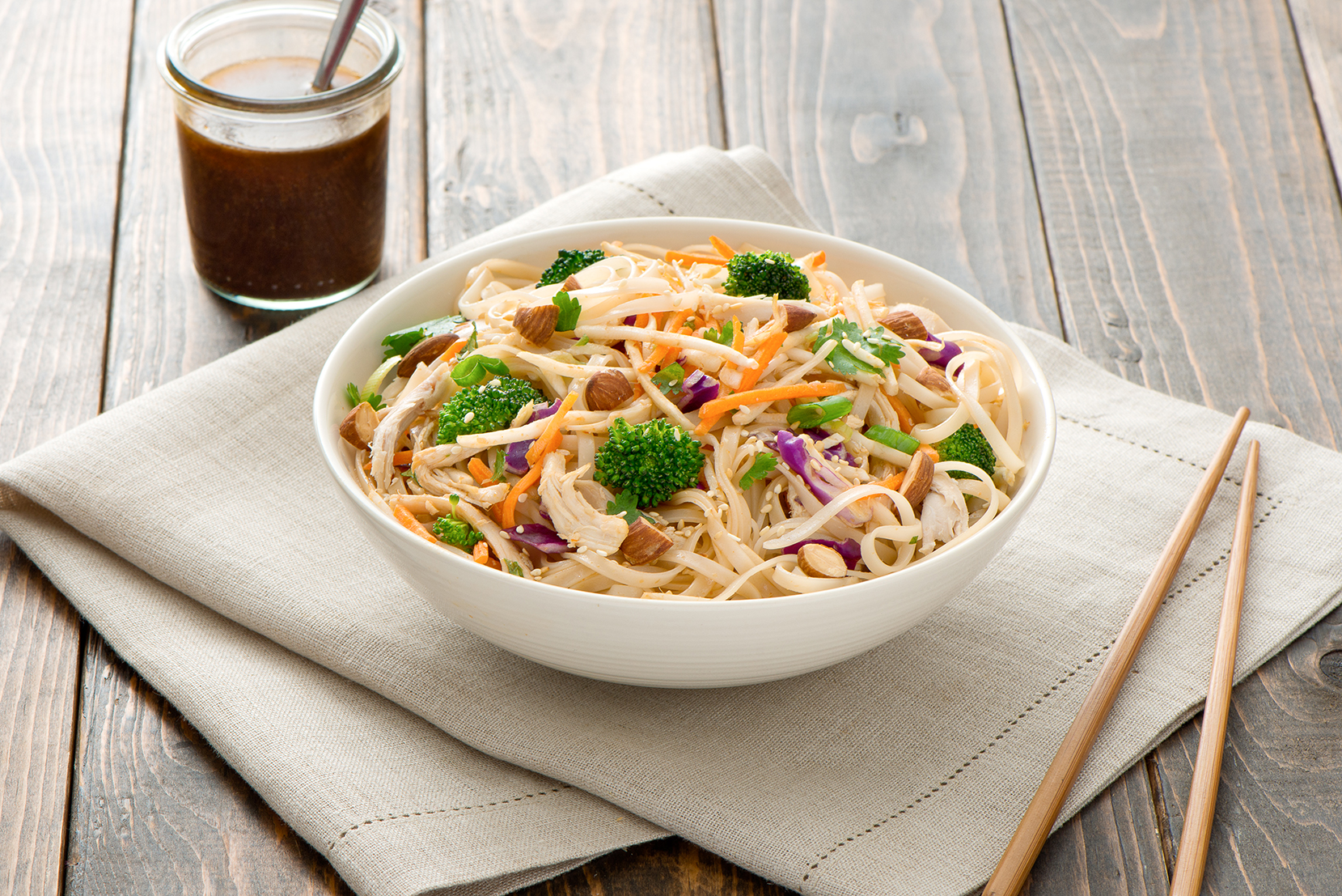 Chicken & Vermicelli Rainbow Salad - Mann's Fresh Vegetables