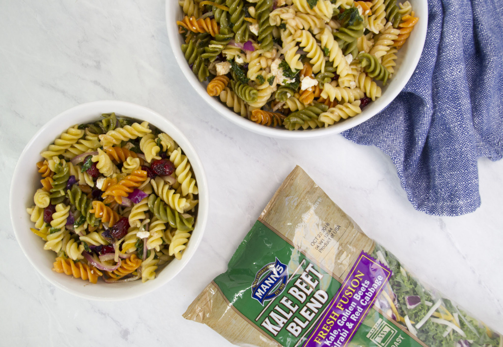 Roasted Kale Beet Pasta Salad Mann's Fresh Vegetables