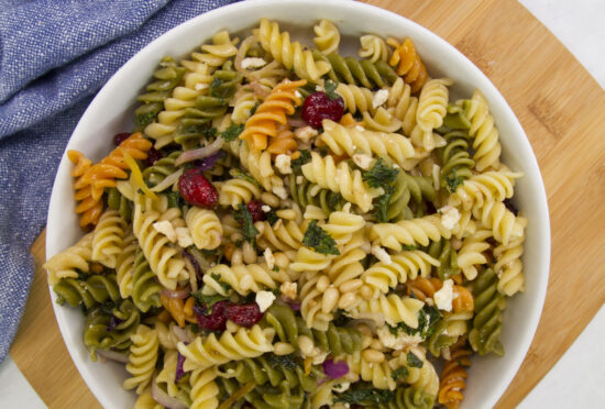 kale beet pasta salad