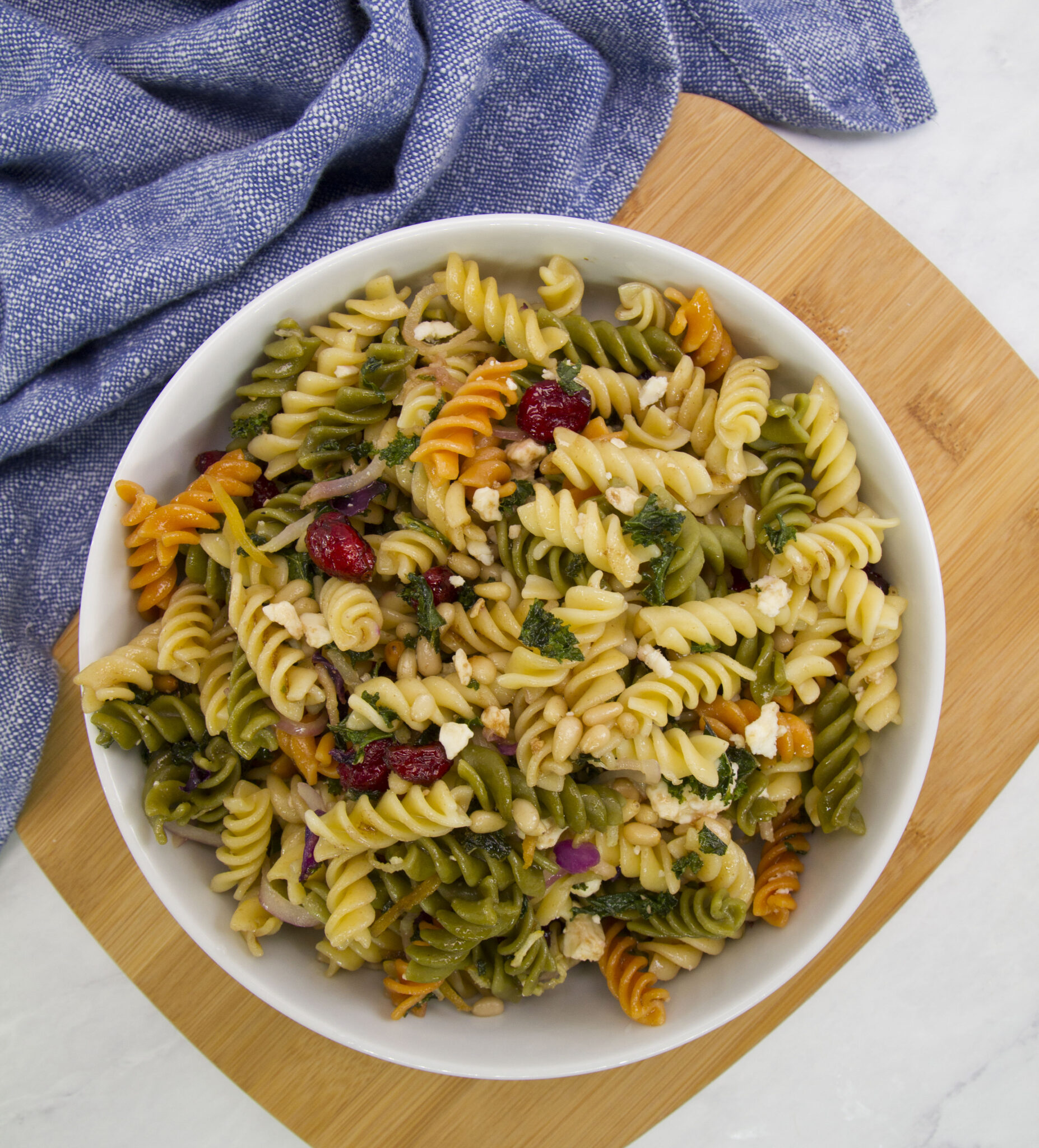 kale beet pasta salad
