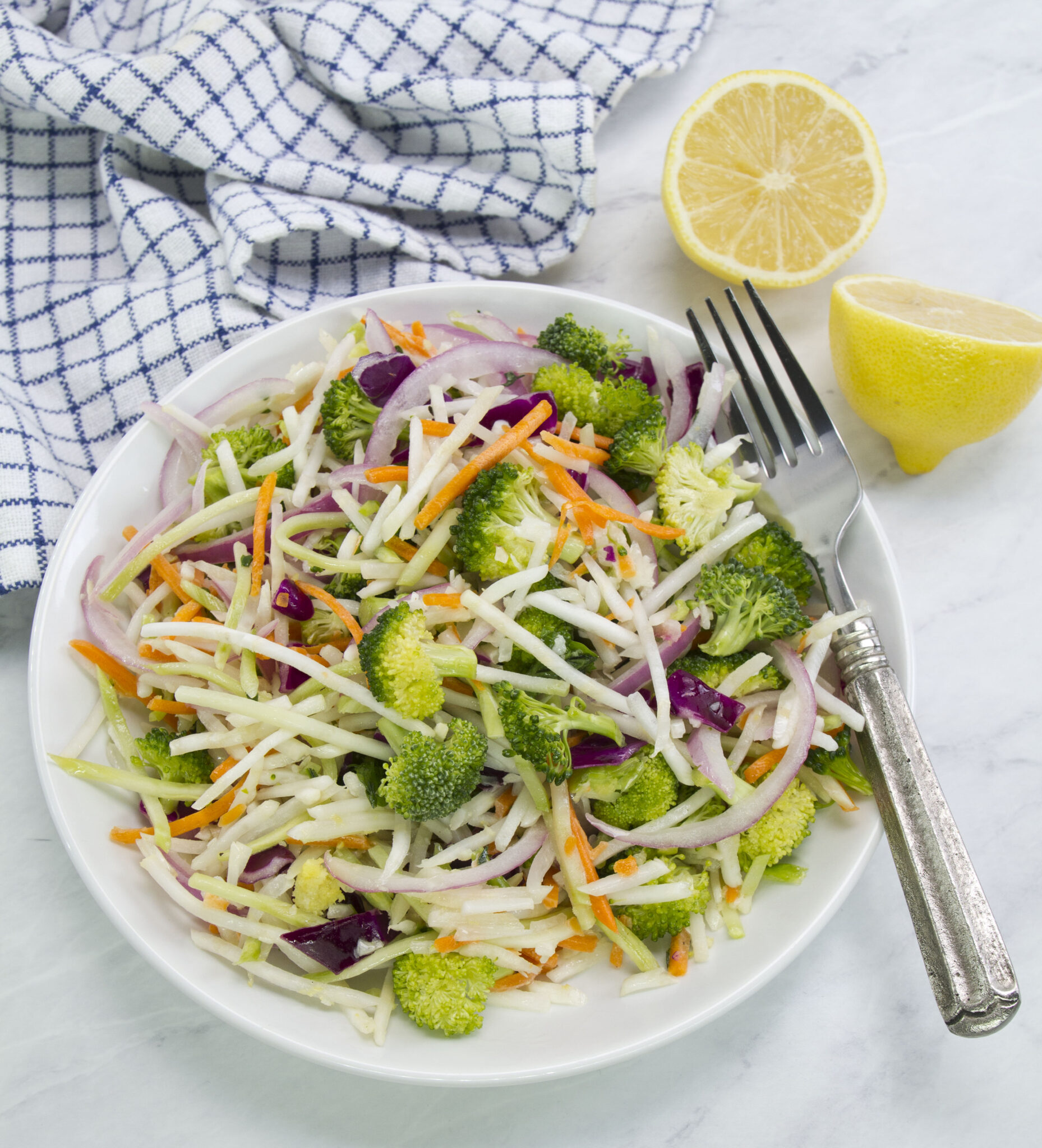 lemon rainbow salad