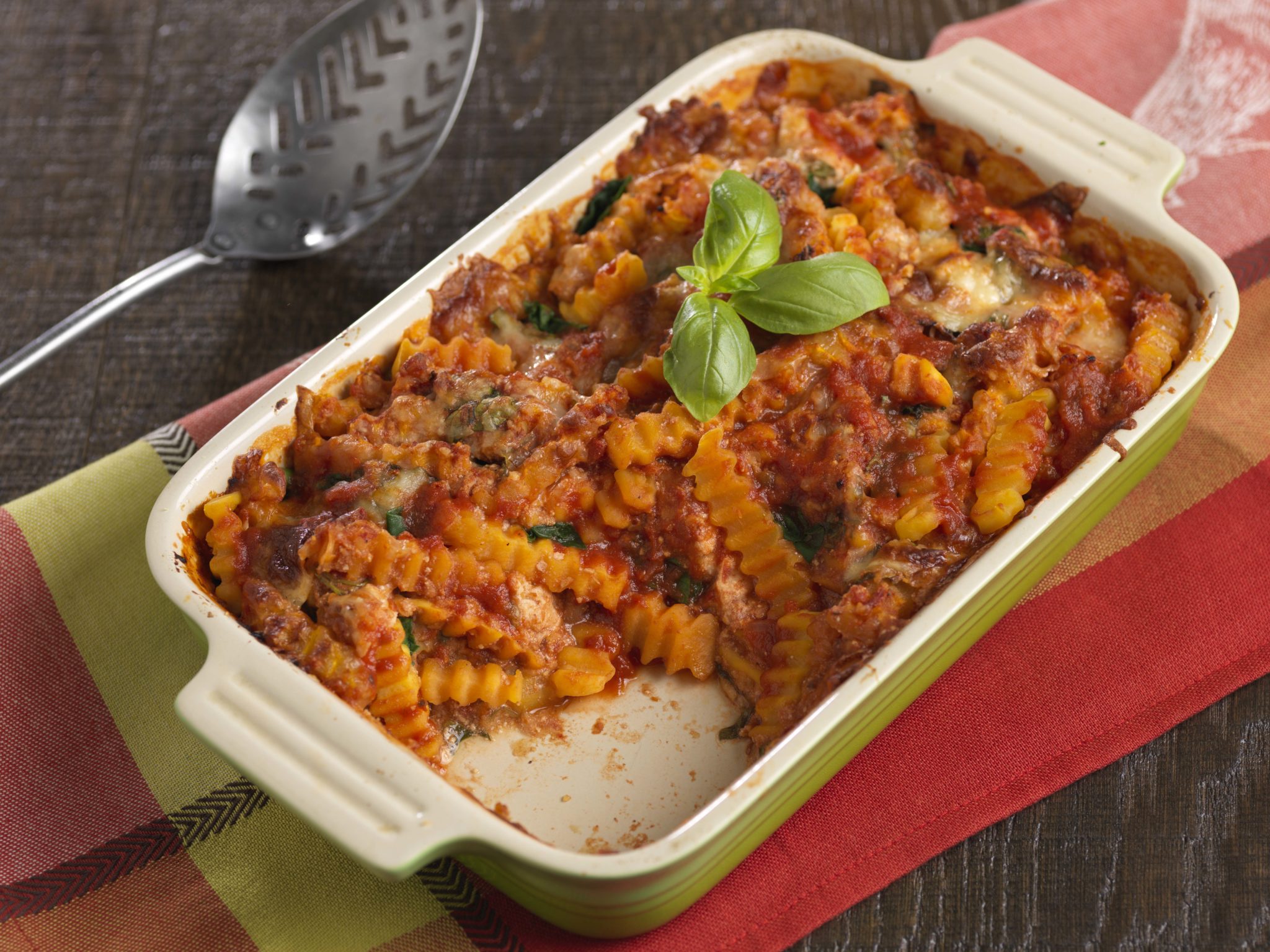 Butternut Squash “Rotini” Spicy Marinara Bake Ziti Mann's Fresh Vegetables