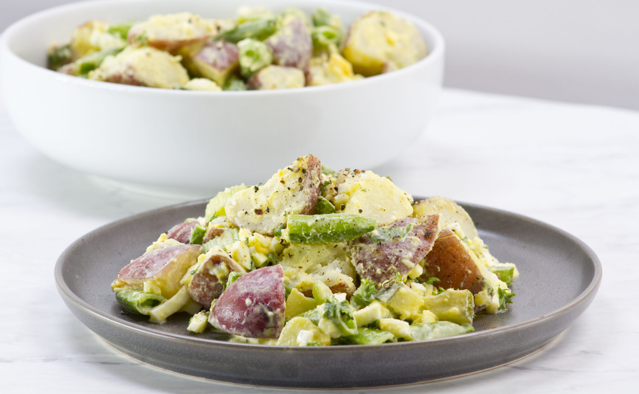 Snap Pea Potato Salad - Mann's Fresh Vegetables