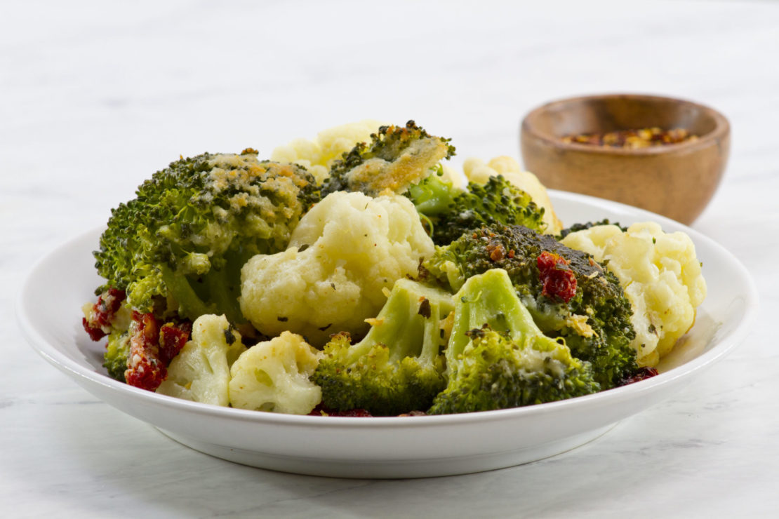 Grilled Broccoli & Cauliflower Parmesan Mann's Fresh Vegetables