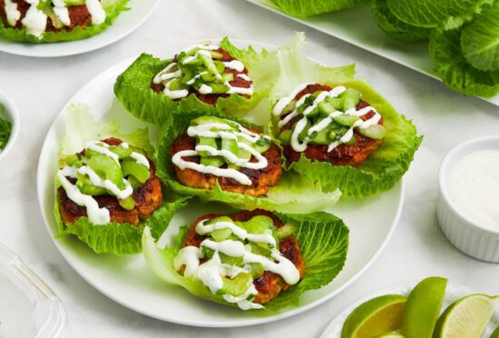 buffalo chicken lettuce burgers