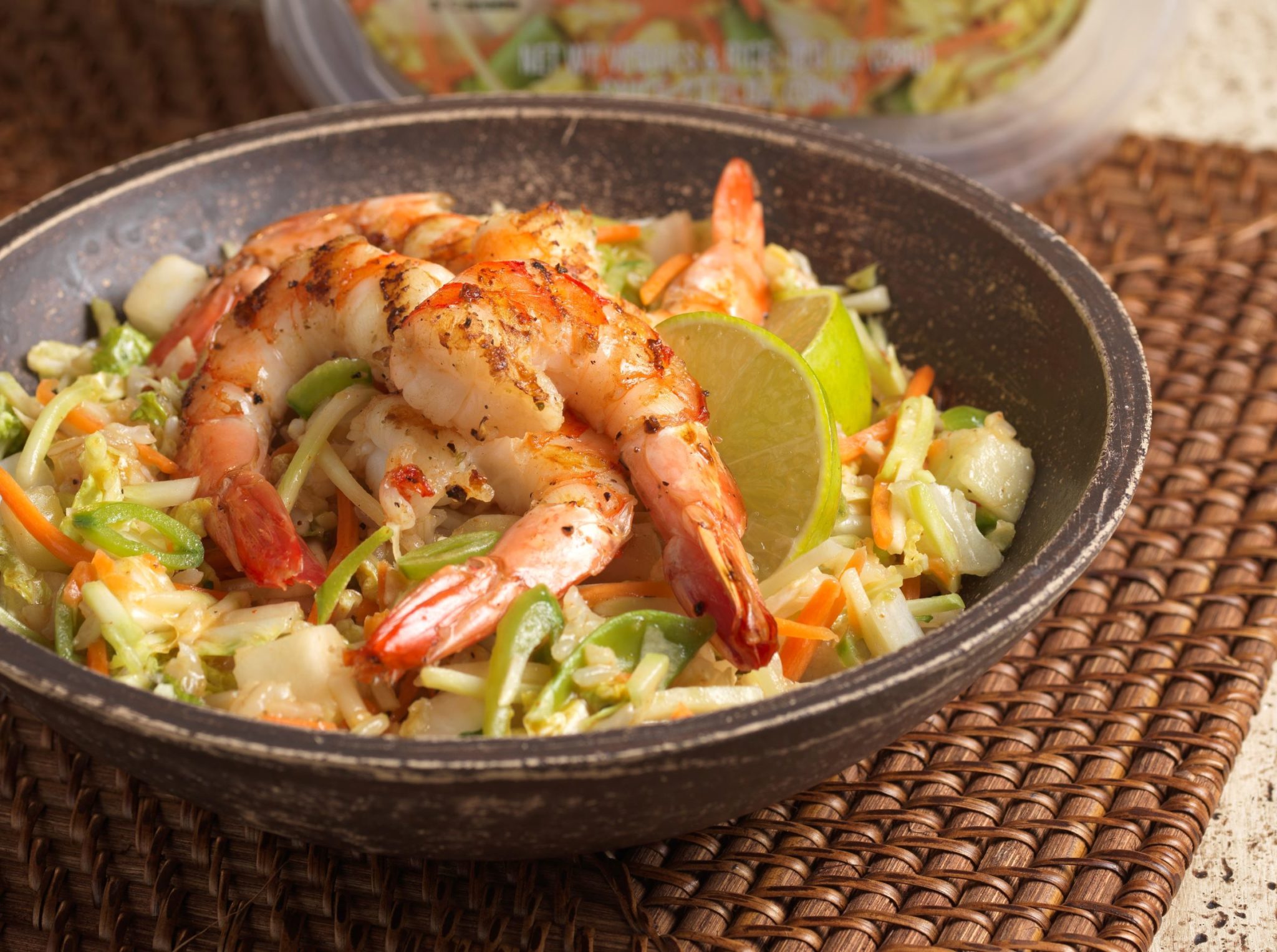 Nourish Bowls® Sesame Sriracha with Grilled Prawns - Mann's Fresh Vegetables