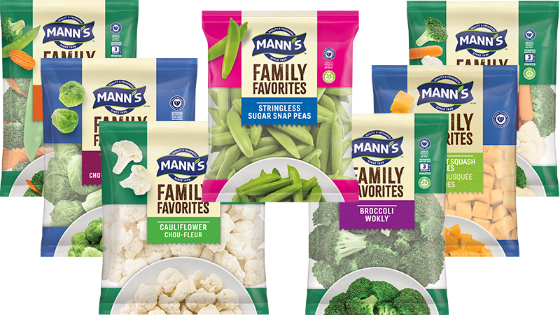 Collage of Family Favorites products for US market